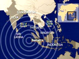 Map of the Southeast Asian flooding.